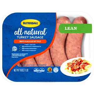 1 link (91 g) Hot Turkey Italian Sausage