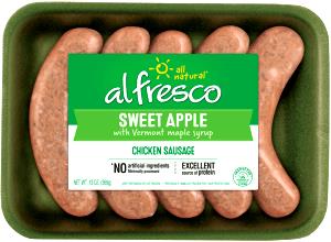 1 Link Chicken Sausage, Fresh, Sweet Apple