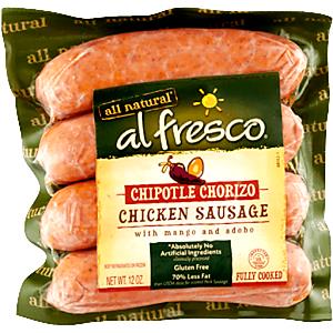 1 Link Chicken Sausage, Fully Cooked, Chipotle Chorizo
