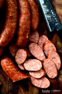 1 Link Sausage, Hot Smoked