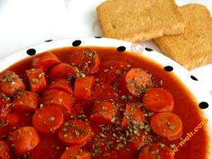 1 Link With Sauce Sausage with Tomato-Based Sauce (Mixture)