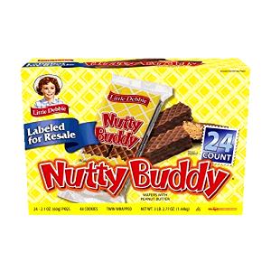 1 Little Debbie Fudge Crispy Bar Creme or Caramel Filled Chocolate Covered Sugar Wafer