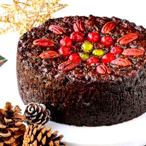 1 Loaf (7-3/4" X 1-5/8" X 2") Light or Dark Holiday Type Fruit Cake