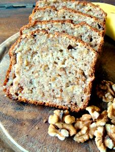 1 loaf cake (110 g) Banana Pecan Walnut Loaf Cake