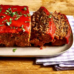 1 Loaf Ground Beef, Loaf, Baked, 70% Lean