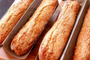 1 Loaf Traditional Sesame Baquette Bread, Loaf