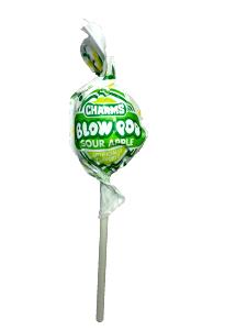 1 lollipop (100 g) Blow Pop Sour Apple