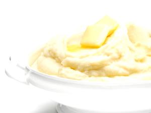 1 Long Type (2-1/3" Dia, 4-3/4" Long, Raw) Yields Mashed Potato made with Milk (from Fresh)