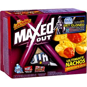 1 Lunch Maxed Out Nachos, Ultimate Nachos With Nacho Dip & Salsa