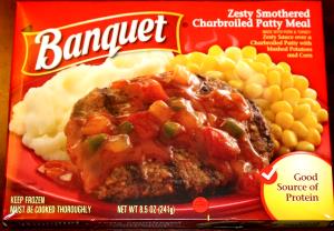 1 meal (241 g) Zesty Smothered Charbroiled Patty Meal