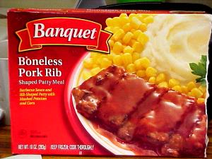 1 meal (283 g) Boneless Pork Riblet Meal