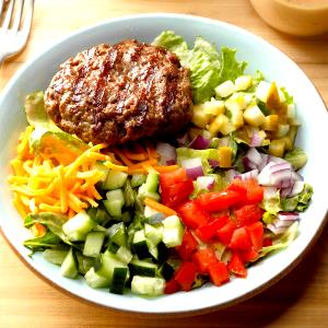 1 meal (291 g) Cheeseburger Bowl