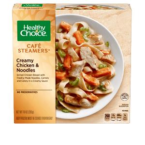 1 meal (292 g) Cafe Steamers Grilled White Meat Chicken & Roasted Red Pepper Alfredo Sauce