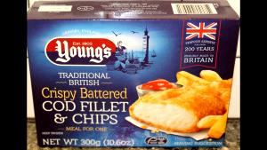 1 meal (300 g) Crispy Battered Cod Fillet & Chips