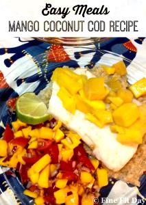 1 meal (305 g) Coconut Mango Cod