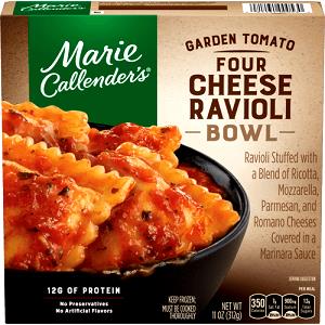 1 meal (312 g) Garden Tomato Four Cheese Ravioli Bowl