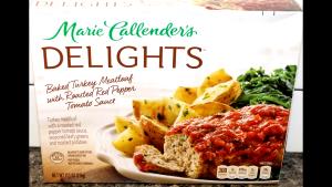 1 meal (315 g) Delights Baked Turkey Meatloaf with Roasted Red Pepper Tomato Sauce