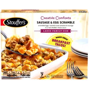 1 Meal (5.2 Oz) Scrambled Eggs, Sausage and Pancakes (Frozen Meal)