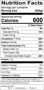 1 meal (524 g) Supercharged Chicken (Large)