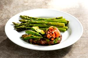 1 meal 6 oz Sirloin with Grilled Avocado