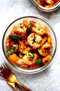 1 Meal (7 Oz) Shrimp with Potatoes and Vegetable (Frozen Meal)