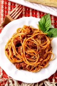 1 meal (8 oz) Spaghetti with Meat Sauce (Kids Meal)