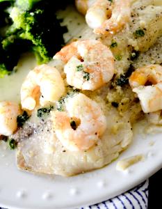 1 meal Baked Tilapia with Shrimp