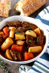 1 meal Beef Stew w/ Glazed Parsnips & Butternut Squash Mash (Standard)