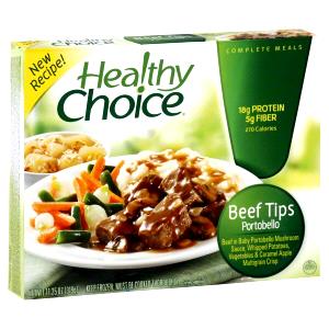 1 Meal Beef Tips Portobello Entree