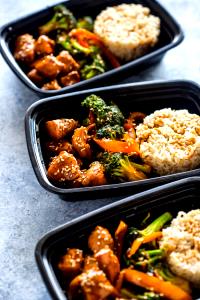 1 meal Chicken Teriyaki Combo Meal (No Rice)