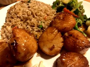 1 meal Hibachi Scallops