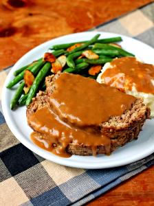 1 Meal Meat Loaf With Gravy