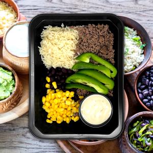 1 meal Queso Beef Bowl