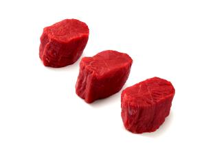 1 Medallion Beef Chuck (Shoulder Tender Medallion, Trimmed to 0" Fat, Choice Grade, Cooked, Grilled)