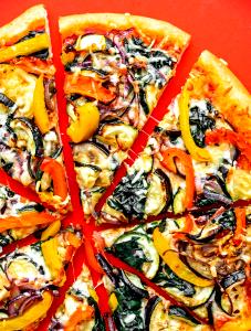 1 Medium (13" Dia) Cheese Pizza with Vegetables