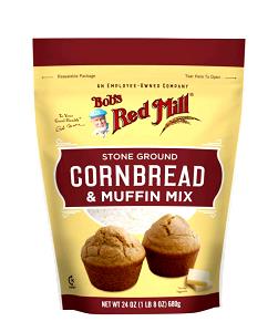 1 Medium (2-3/4" Dia) Toasted Round Stick Cornbread Muffin