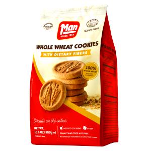 1 Medium (2" Dia) Dried Fruit and Nut Whole Wheat Cookie