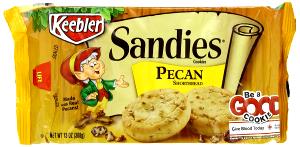 1 Medium (2" Dia) (include Keebler Pecan Sandies; Pepperidge Farm Shortbread) Shortbread Cookie