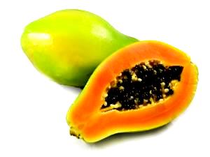 1 Medium (5-1/8" Long X 3" Dia) Papayas
