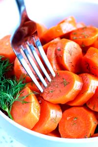1 Medium (6" To 7" Long) Cooked Carrots (from Fresh, Fat Added in Cooking)