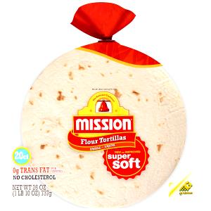1 Medium (approx 6" Dia) Flour Tortillas