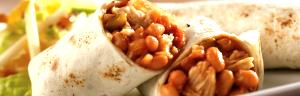 1 Medium Burrito with Chicken and Beans