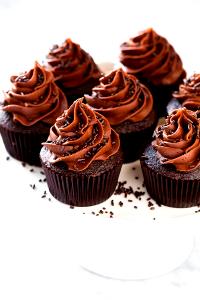 1 Medium Chocolate Cupcake with Icing or Filling