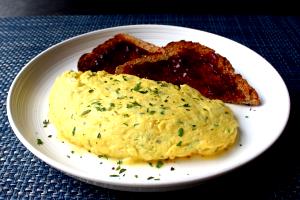 1 Medium Egg Omelet or Scrambled Egg with Cheese