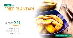 1 Medium Fried Plantain