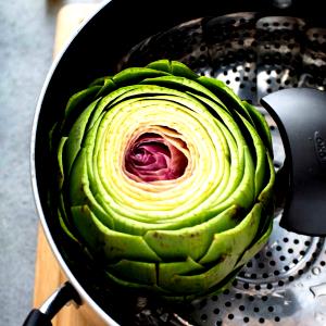 1 Medium Globe Cooked Vegetables (from Fresh, Fat Not Added in Cooking)