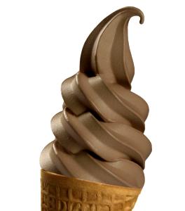 1 Medium Lowfat Chocolate Frozen Yogurt Cone