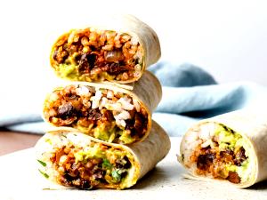 1 Medium Meatless Burrito with Beans