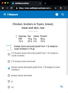 1 Medium Piece (yield After Cooking, Bone Removed) Chicken
