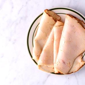 1 Medium Slice (approx 3" X 2" X 1/4") Fried Battered Light or Dark Turkey Meat
